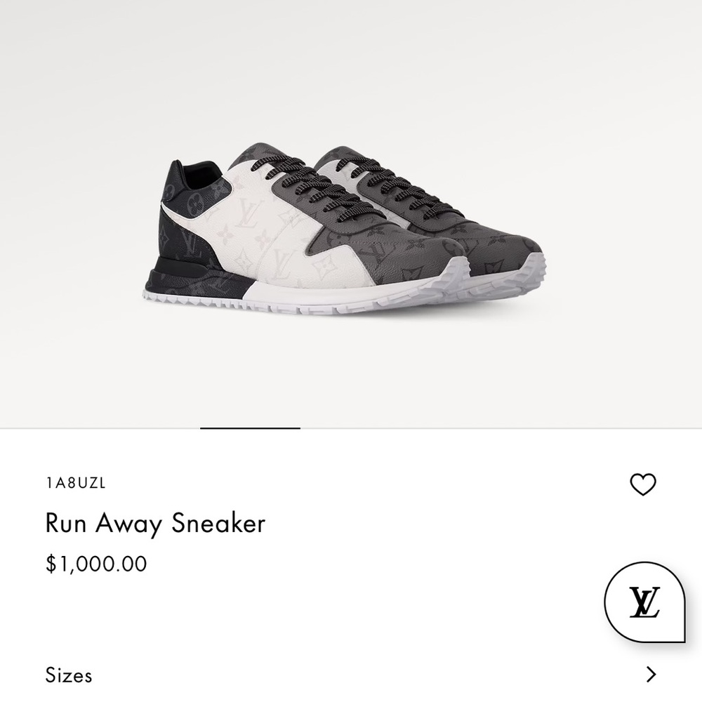 Biolor Run Away sneaker combines 3 variations on Louis Vuitton signature canvas. - Picture 5 of 15